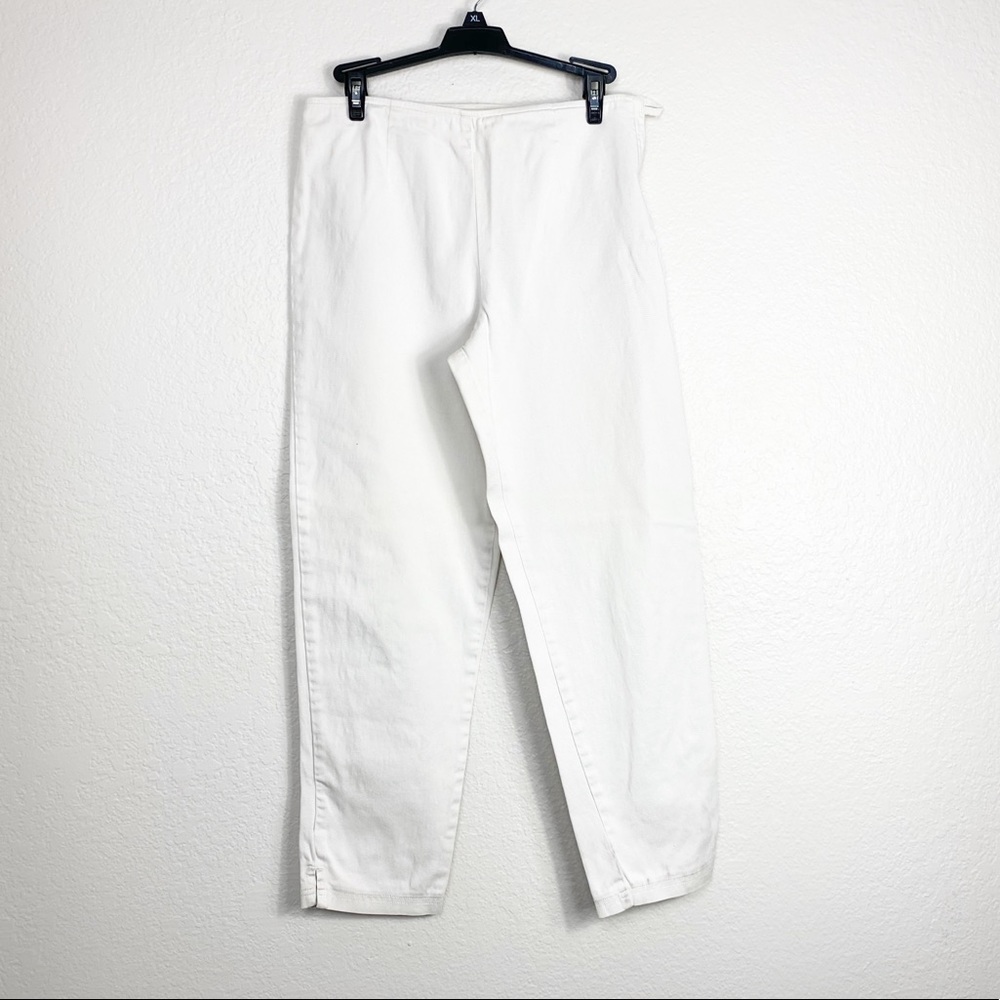 🌻 3/$15 Ann Taylor LOFT White Side Zip Trousers